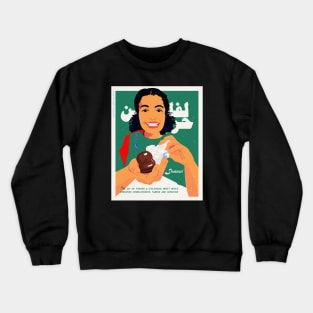 Free Palestine & Bisan Owda (Shatawi) Crewneck Sweatshirt